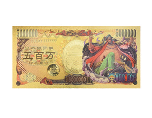 Figurine d'action classique d'anime japonais One Piece, Yen Luffy, cartes à collectionner, billet de banque en or pour souvenir, décoration de la maison, cadeaux - Product Image 2