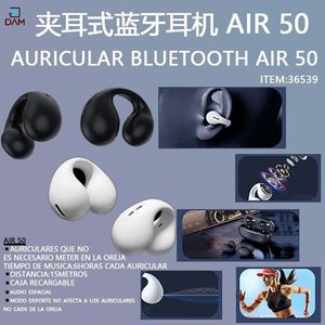 Écouteurs Bluetooth DAM Air 50 à clipser, sans fil, pour le sport, avec étui de chargement, autonomie de 6 heures - Product Image 3