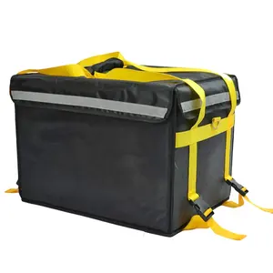 44L黑色牛津布外卖保温袋便携式野餐手提袋可定制