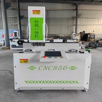 Perforadora y fresadora CNC profesional para aluminio/PVC para fabricación de ventanas y puertas