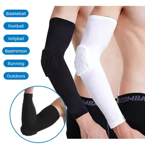 Benutzer definierte Badminton Tennis Basketball Sport Nylon Compression Elbow gepolsterte Arm manschette