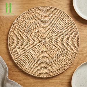 Hot Products Rattan Woven Placemats for Dining <b>Table</b> <b>Table</b> Decor Christmas Ratan Placemats OEM Rustic Placemats From Vietnam - Product Image 1