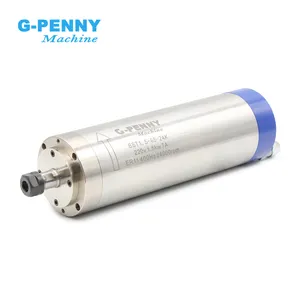 G-penny motor spindel berpendingin air, 1,5 kW ER11 D65 220V digunakan untuk mesin penggilingan CNC