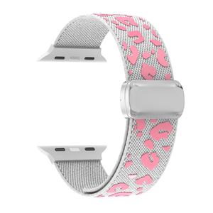 สายนาฬิกาแบบยืดหยุ่นลายเสือดาว ปี 2026 พร้อมหัวเข็มขัดแม่เหล็ก สำหรับเปลี่ยนสายนาฬิกา Iwatch สำหรับ Apple Watch 10/9/8 46 มม. 42 มม. 49 มม. SE - Product Image 1