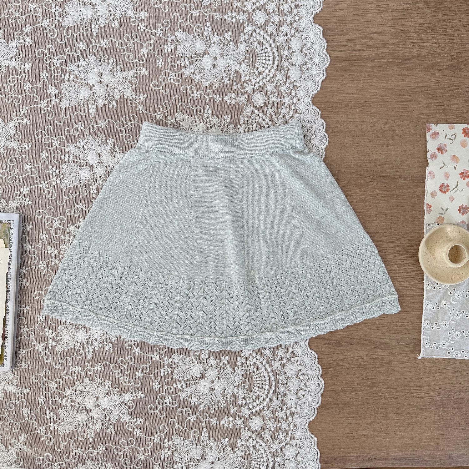 Falda azul