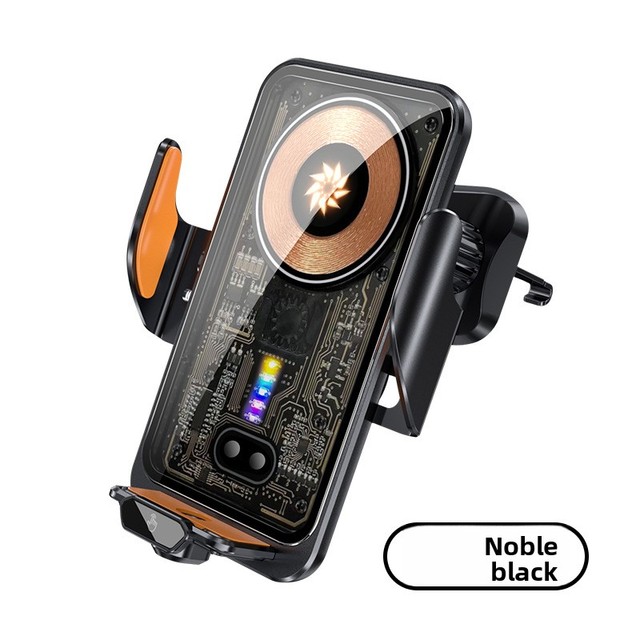50W Fast Charge Car Wireless Charger - Smart Infrared Sensor Car Phone Mount ABS+PC Car Holder for Air Vent Mercedes Benz