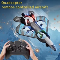 2.4G mousse RC avion de chasse jouet télécommande cascadeur 360 flip maintien d'altitude quadrirotor quatre axes avion volant avec lumières