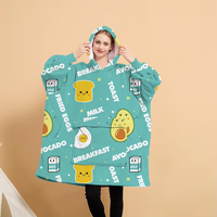 Vente en gros d'usine, couverture à capuche en polaire sherpa surdimensionnée, couverture à capuche en polaire sherpa surdimensionnée et moelleuse pour l'hiver, pour adultes