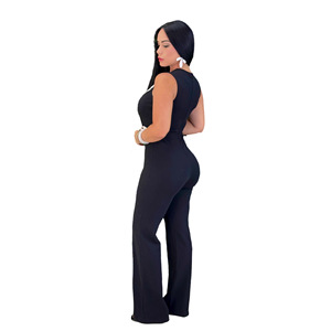 AJ4487 Fornitura Transfrontaliera di <span class=keywords><strong>Abbigliamento</strong></span> Femminile Europeo e Americano, Tuta Estiva Elegante con Motivo a Diamante Personalizzato sul Petto - Product Image 3