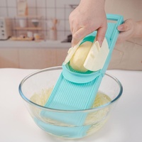 Handmatige PP groentehakker mandoline snijder ui aardappel 1.7mm fijn 2.5mm medium 3.0mm groot julienne plakjes vaatwasserbestendig