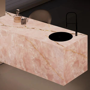 Losa de Mármol Ónix Rosa de Lujo Moderno con Transmisión de Luz para Paneles de Pared Retroiluminados, Encimeras de Cocina y Lavabos - Product Image 5