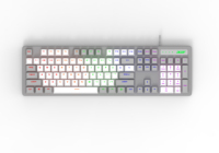 Teclado mecánico Acer OKW212 de 104 teclas, con todas las teclas antiescáner, 15 efectos de iluminación RGB, cable blindado magn