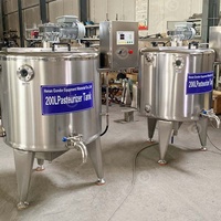 Machine de Pasteurisation à Froid Flash pour Œufs, Mini 500 Litres, Pasteuriseur de Liquides et Jus de Pomme pour Crème Glacée