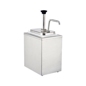 Factory Direct Supply Stainless Steel 2L Condiment Pump Station for <b>Ketchup</b> Tomato Sauce Jam with Pump - Product Image 1