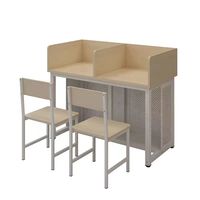 Table d'ordinateur en aluminium-plastique résistant à la corrosion, design moderne pour le salon, pour les laboratoires d'informatique universitaires et les écoles de physique.