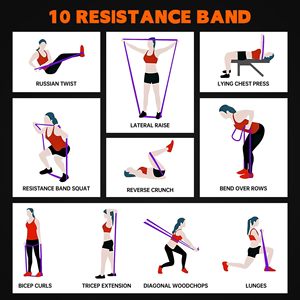 Banda de Resistencia de TPE de Alta Calidad de 5-280 lb para Ejercicios de Estiramiento Corporal, Yoga, para Hombres y Mujeres, Correas de Tensión, Cuerdas de Yoga - Product Image 4