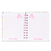 Carnet à spirales SWEET DREAMS en PU avec paillettes flottantes, édition cadeau, impression numérique, fabriqué en Chine