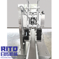 Mesin Otomatis 6-Head Servo Motor Double-Headed untuk Botol Minuman Kaca 500ml, Madu, Selai, Selai Kacang, dan Pasta, Terkontrol PLC