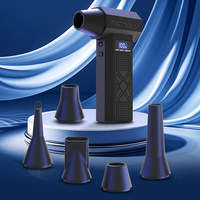 Soplador de Aire Inalámbrico Turbo de 120000 RPM, 5200 mAh, Motor sin Escobillas de 4 Velocidades, Potente Soplador de Aire para Limpieza de Autos, Eliminación de Nieve y Hojas