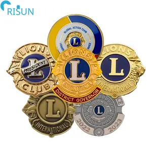Manufacturer Personalized 3D Commemorative Enamel Lions Club Challenge Coins Custom Lions Club Challenge Coin