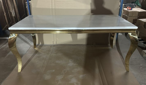 Sang Trọng Hiện Đại Có Thể Rộng Hiện Đại Gốm Bàn Ăn Phòng Ăn Thiêu Kết Đá Hàng Đầu Kim Loại Chân Bàn Ăn Cho Nhà - Product Image 6