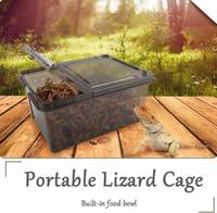 Boîte ventilée empilable en plastique pour reptiles Petite boîte d'élevage pour tarentules crabes ermites