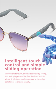 Occhiali Intelligenti alla Moda con Gradiente Rosa, Lettore Musicale e Traduzione AI, Supporto per Interpretazione Simultanea - Product Image 4