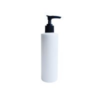 Flacons cosmétiques en plastique blanc à épaulement plat de haute qualité de 250ml avec pompe à lotion