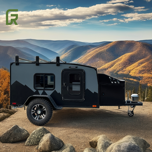 Mini cuisine d'extérieur de luxe remorque de camping tout-terrain en aluminium extensible pour les aventures de camping-car moderne pour les voyages en plein air australiens - Product Image 5