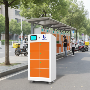 Outdoor 8 Slot Mobile Battery <b>Charge</b> <b>Station</b> 24v 48v <b>Multi</b> Function Battery Charger Cabinet - Product Image 5