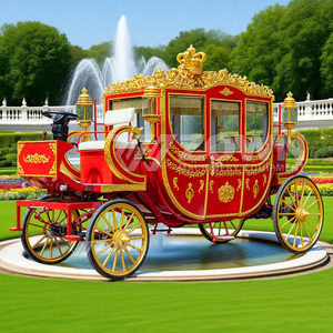 Calèche royale européenne classique pour expositions commerciales et spectacles de rue en plein air - Product Image 5