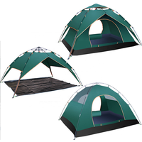 Tente de Camping pliable et automatique pour 4 personnes, Double couche, transparente, imperméable, famille, activités de plein air