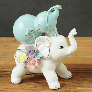 <span class=keywords><strong>Moderno</strong></span> creativo in ceramica elefante decorazione per la vita ufficio o armadietto del vino elegante Top-tavolo <span class=keywords><strong>arredamento</strong></span> per la casa per la decorazione della casa - Product Image 5
