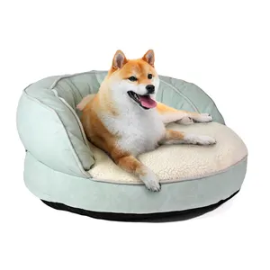 C4P hot pets camas inverno confortável oval pet cama luxo macio confortável bom desempenho pet dog camas