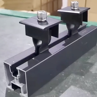 Support de montage de panneau solaire en acier galvanisé à chaud pour toit, mini-rail de suivi 1 axe, 10 kW, pour balcon