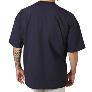 Camiseta de gran tamaño OEM para gimnasio, Camiseta con estampado de cliente deportivo atlético para entrenamiento, camiseta Rosa lisa de talla grande para hombre, camisetas de OEM para hombre - Product Image 3