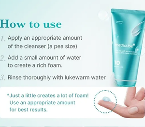 medicube Limpiador Facial en Espuma de Limpieza Profunda con Ácido Azelaico y Niacinamida 120g Limpiador Coreano Transformador con Ácido Azelaico y Niacinamida de Acción Suave - Product Image 4