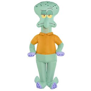 Costume de Halloween Squidward en stock, tenue gonflable de Bob l'éponge pour enfants, cosplay, performance, âge 5-7 ans - Product Image 2