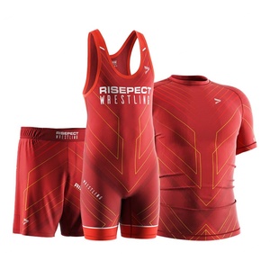 Conjunto de Lucha Premium Ultimate: Camiseta, Pantalones Cortos y Singlet, Ideal para Entrenamiento y Competiciones - Product Image 2
