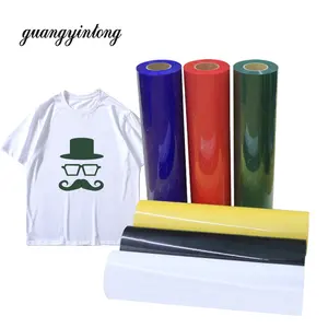 Guang yintong PU Matte Hydro Dipping Vinyl Transfer papier Kunden spezifisch bedrucktes Wärme übertragungs vinyl für Kleidung Easy Weed Stretch