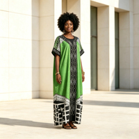 Robe musulmane élégante et tendance, vêtements islamiques grande taille, fabrication sur mesure, vente en gros, robe Abaya pour femmes avec strass