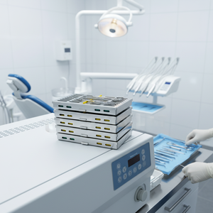 Surgiright Juego de 10 Casetes de Esterilización en Autoclave Alemán Premium Caja de Estante Autoclave Eléctrico para 10 Instrumentos Quirúrgicos - Product Image 3