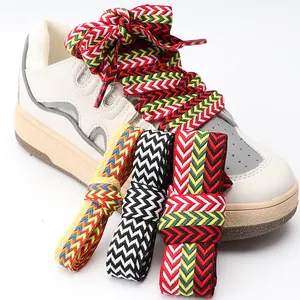 Cordones planos para zapatillas AF1, 1,5 cm/2cm/3cm de ancho, cordones de marca de lujo, 120/140/160cm, venta al por mayor