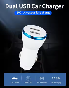 <span class=keywords><strong>Prix</strong></span> usine double <span class=keywords><strong>chargeur</strong></span> de voiture USB charge rapide 5V/2.4A <span class=keywords><strong>chargeur</strong></span> de voiture <span class=keywords><strong>Portable</strong></span> à Charge rapide pour téléphones mobiles - Product Image 5