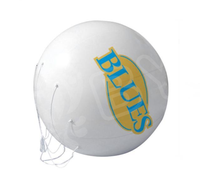 Ballon géant à LED à l'hélium de 3 m, ballon sphérique géant éclairant pour la publicité