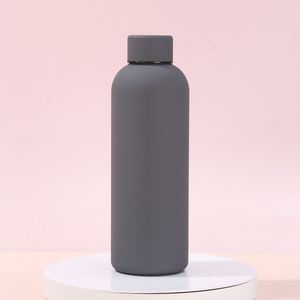 Custom Logo Rubber Coating Vacuum <b>Thermos</b> <b>Bottle</b> American Style Small Mouth Sports Water <b>Bottle</b> With Strap - Product Image 3