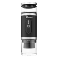 Machine à café portable compacte Anbolife 4-en-1 pour café moulu/lait, fonctionnement simple, mousseur à lait vapeur, OEM
