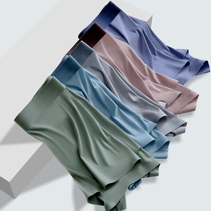 Groothandel Mid-Rise Heren Sexy Pure Lingerie Custom Logo Modemerk Boxer Slips Ademende Gebreide Stof - Product Image 2