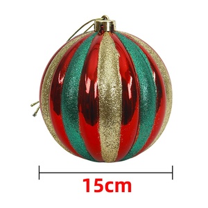 15cm Glossy Pumpkin Plastic <b>Light</b> Luxury Christmas Ball Christmas Decorations <b>Tree</b> Hanging Ornaments - Product Image 4