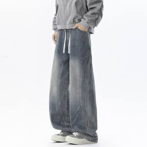 Jean décontracté vintage 2026 pour homme, coupe ample et droite, style américain classique, pantalon en denim polyvalent, printemps automne hiver - Product Image 3